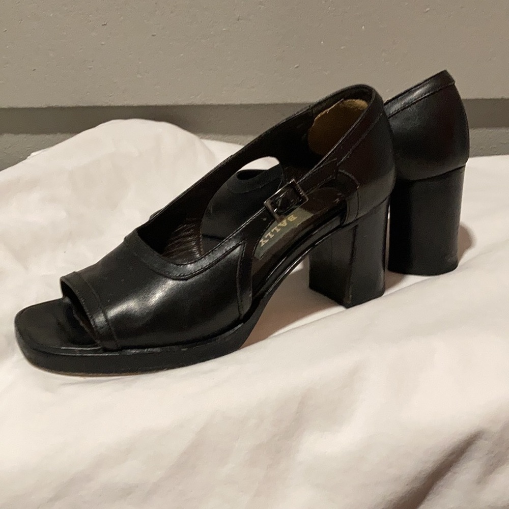 Bally Open Toe Slingback Shoes - image 2